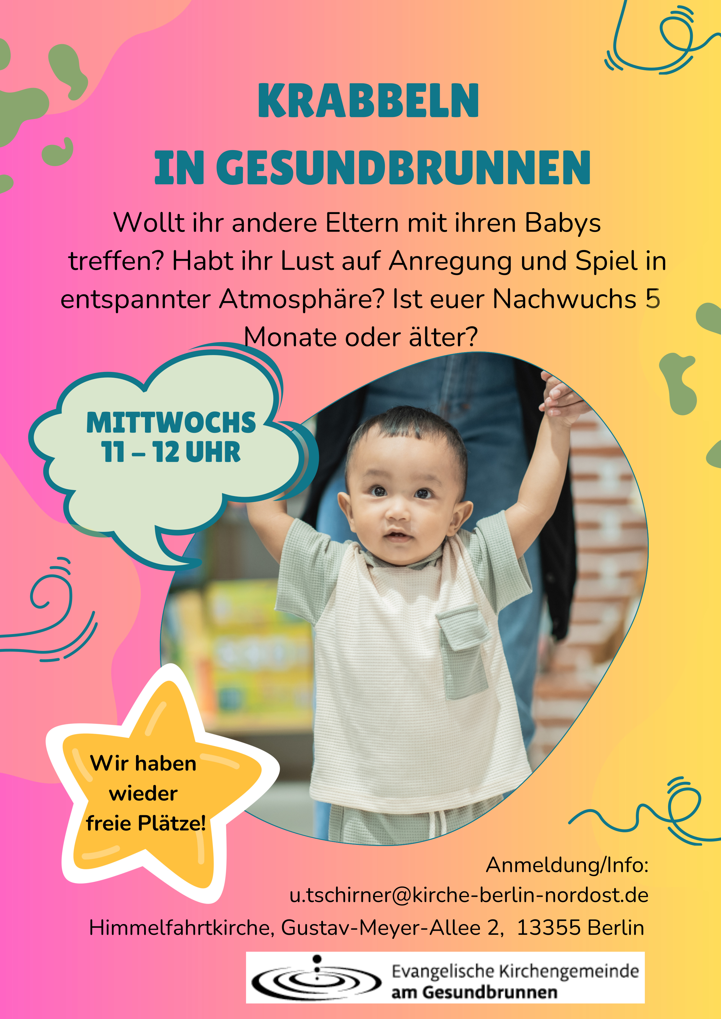 Flyer zur Krabbelgruppe