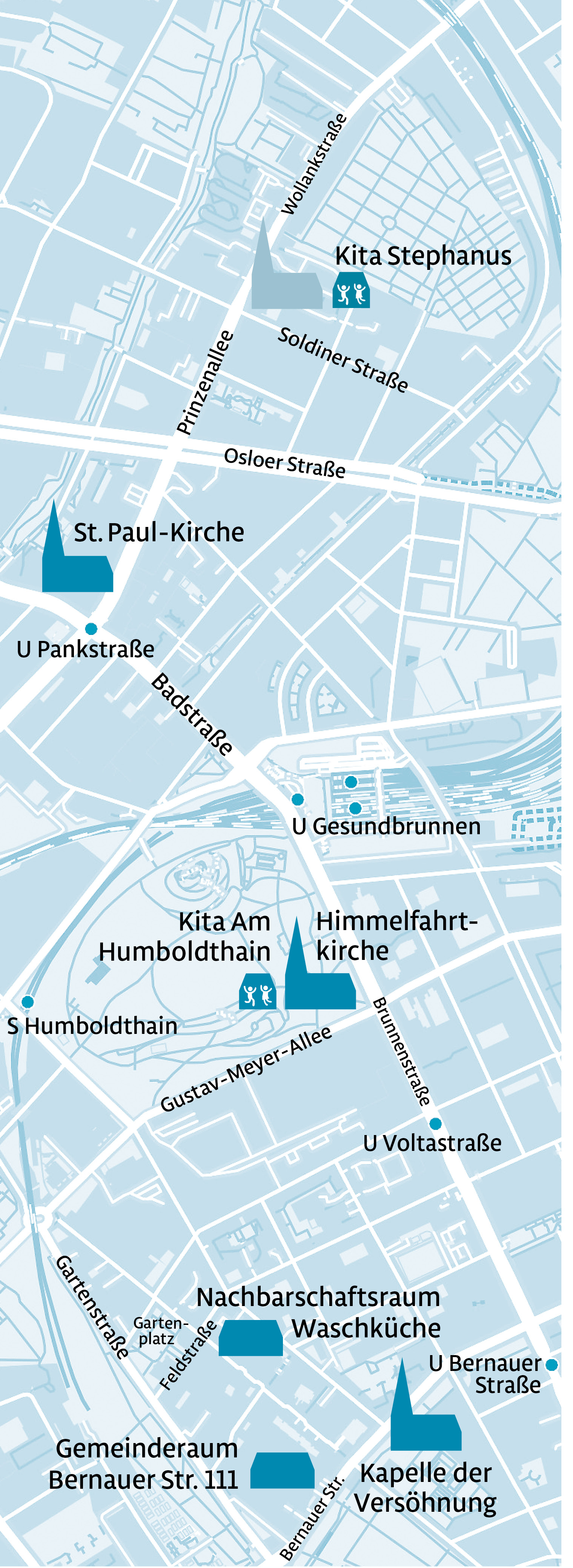 Karte mit allen Standorten